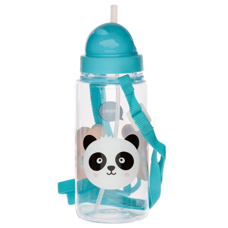 Adoramals duurzame bpa-vrij 450ml kinder waterfles rietje