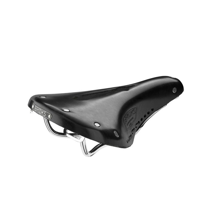 Brooks B17 Short Carved - Black