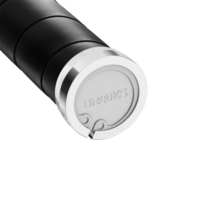 Brooks Handvatten Slender Leather handvatten 130mm zwart