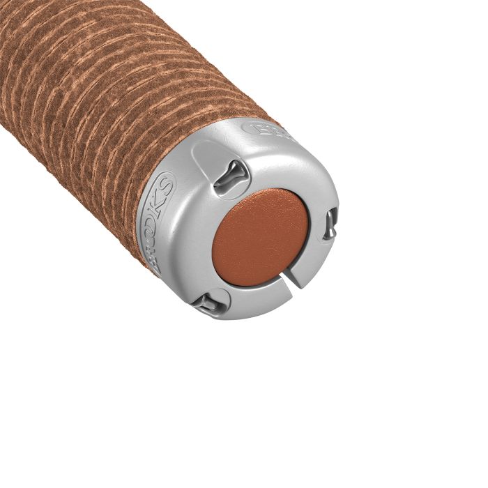 Brooks plump leather grips (130+130mm) - honey