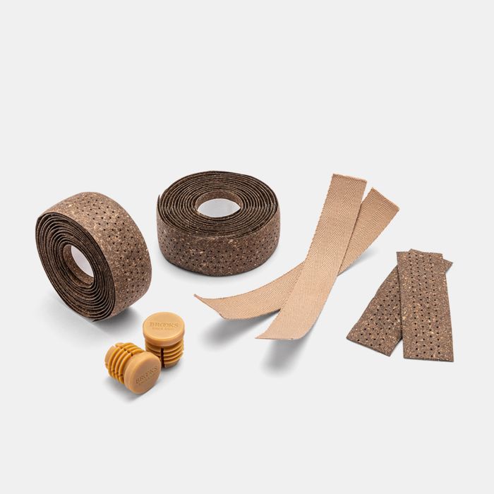 Brooks regenerated leather bar tape - natural