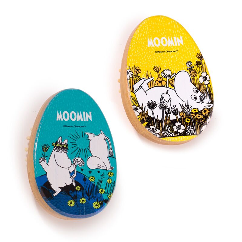 Union moomin-vormige bamboe haarborstel