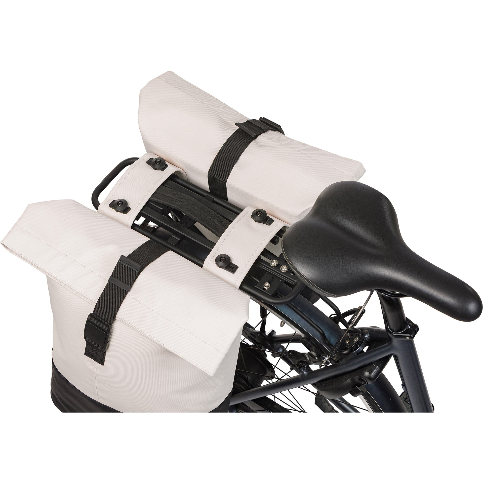 Basil tas cove dubbel wit zwart | mik | 32l