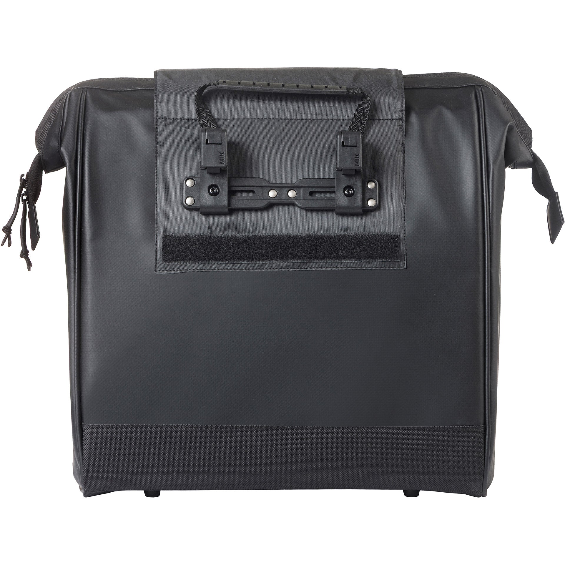 Basil tas grand tarpaulin shopper zwart mik hooks | 23l