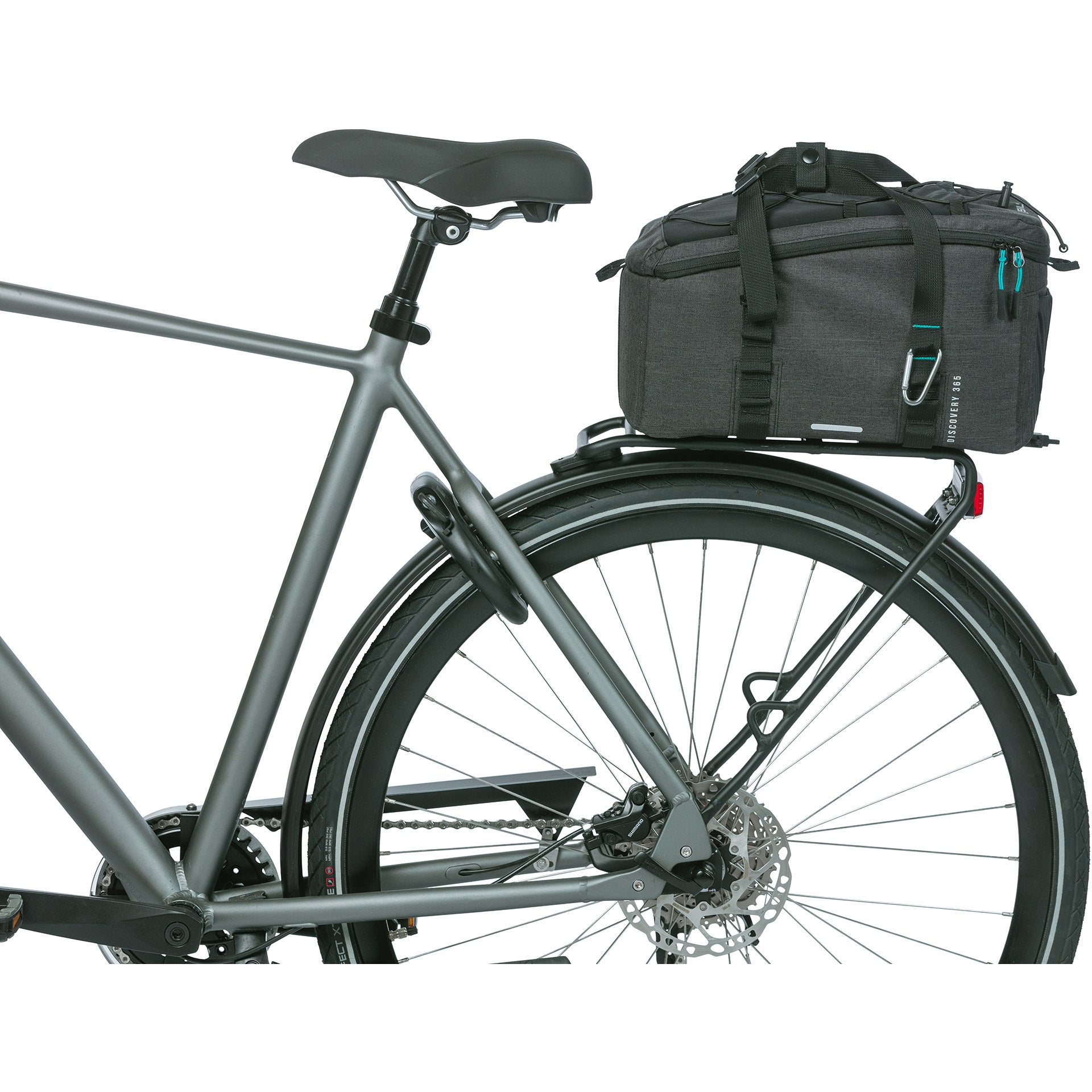 Basil bagagedragertas Discovery 365d mik 9 liter 34 x 16 x 18 cm - zwart