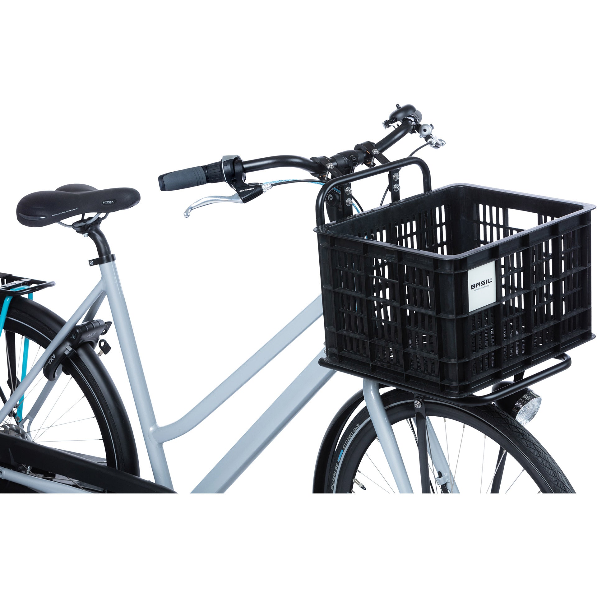 Basil gerecyclede fietskrat m 29.5 liter mik 33 x 44 x 27 cm - zwart