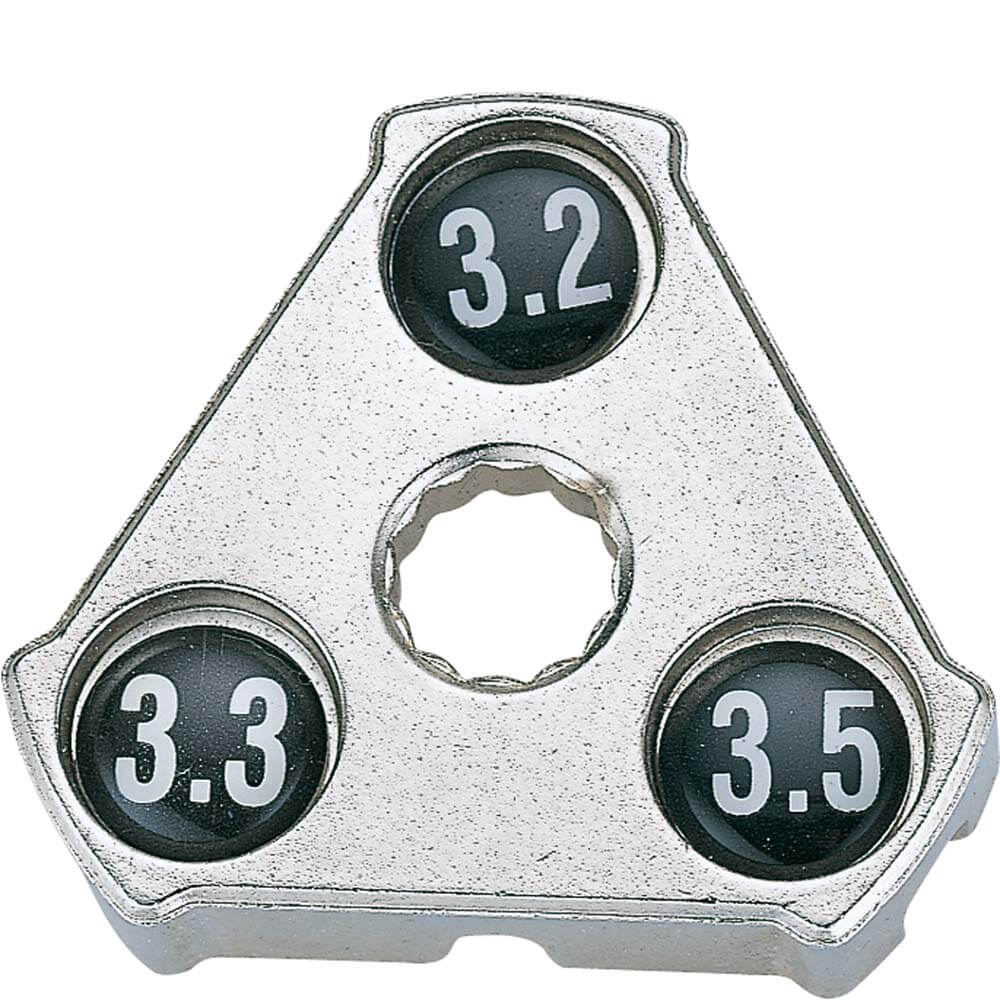 Marwi nippelsleutel 3 in 1