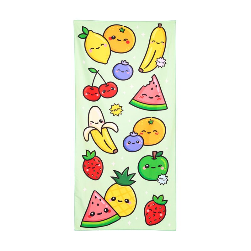 Foodiemals watermeloen zomerfruit microvezel strandhanddoek