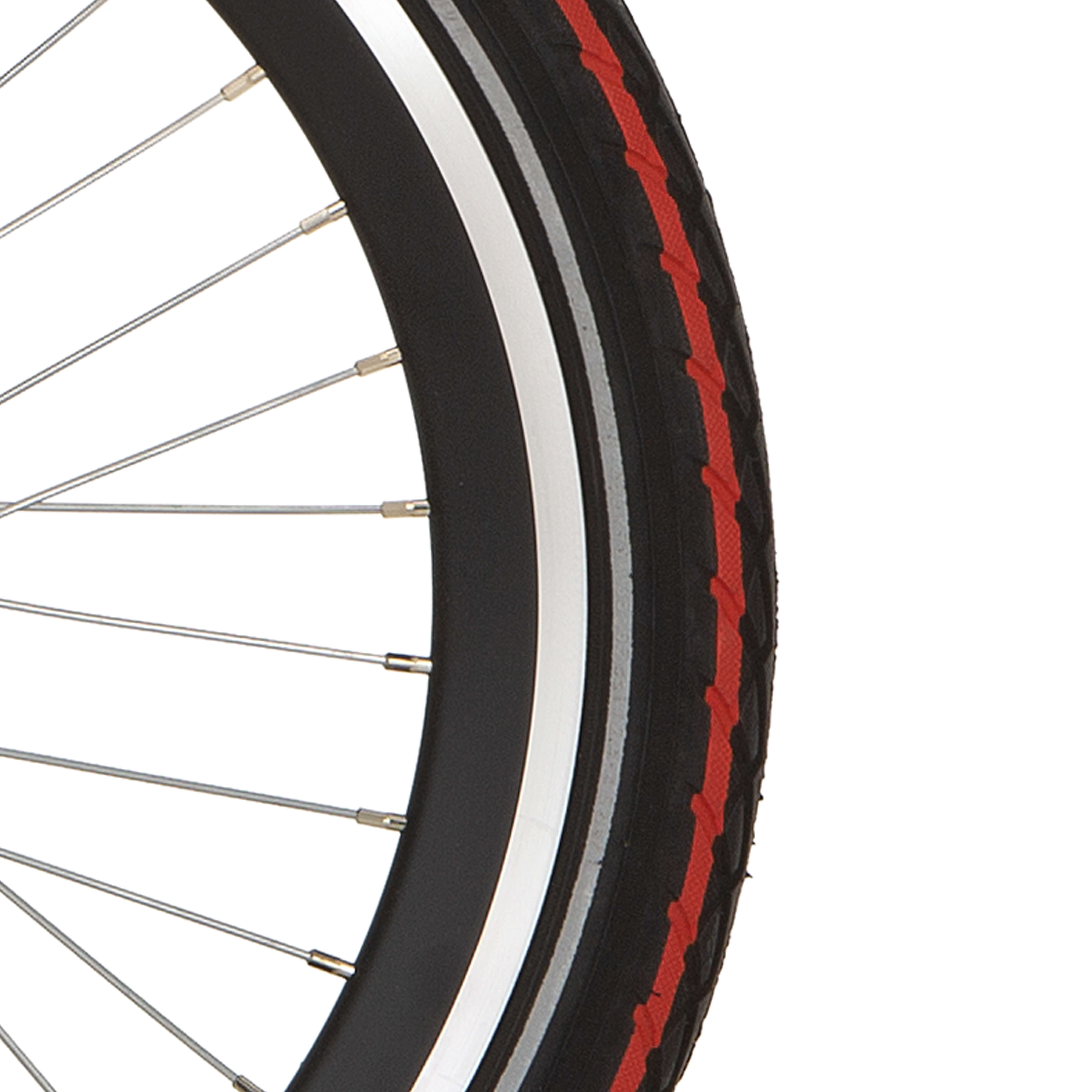 Deli Tire buitenband SA-206 20 x 1.75 zw rode streep refl