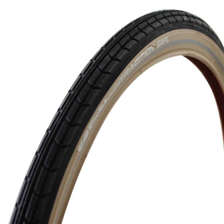 CST buitenband Traditie 28 x 1,75 zw creme refl
