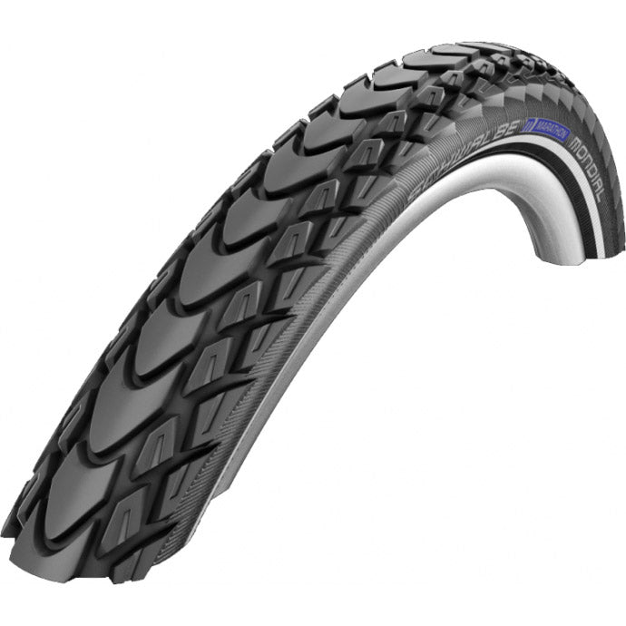 Pneu souple Schwalbe Marathon Mondial Evo DD 28 x 1.75 47-622mm - noir avec reflet