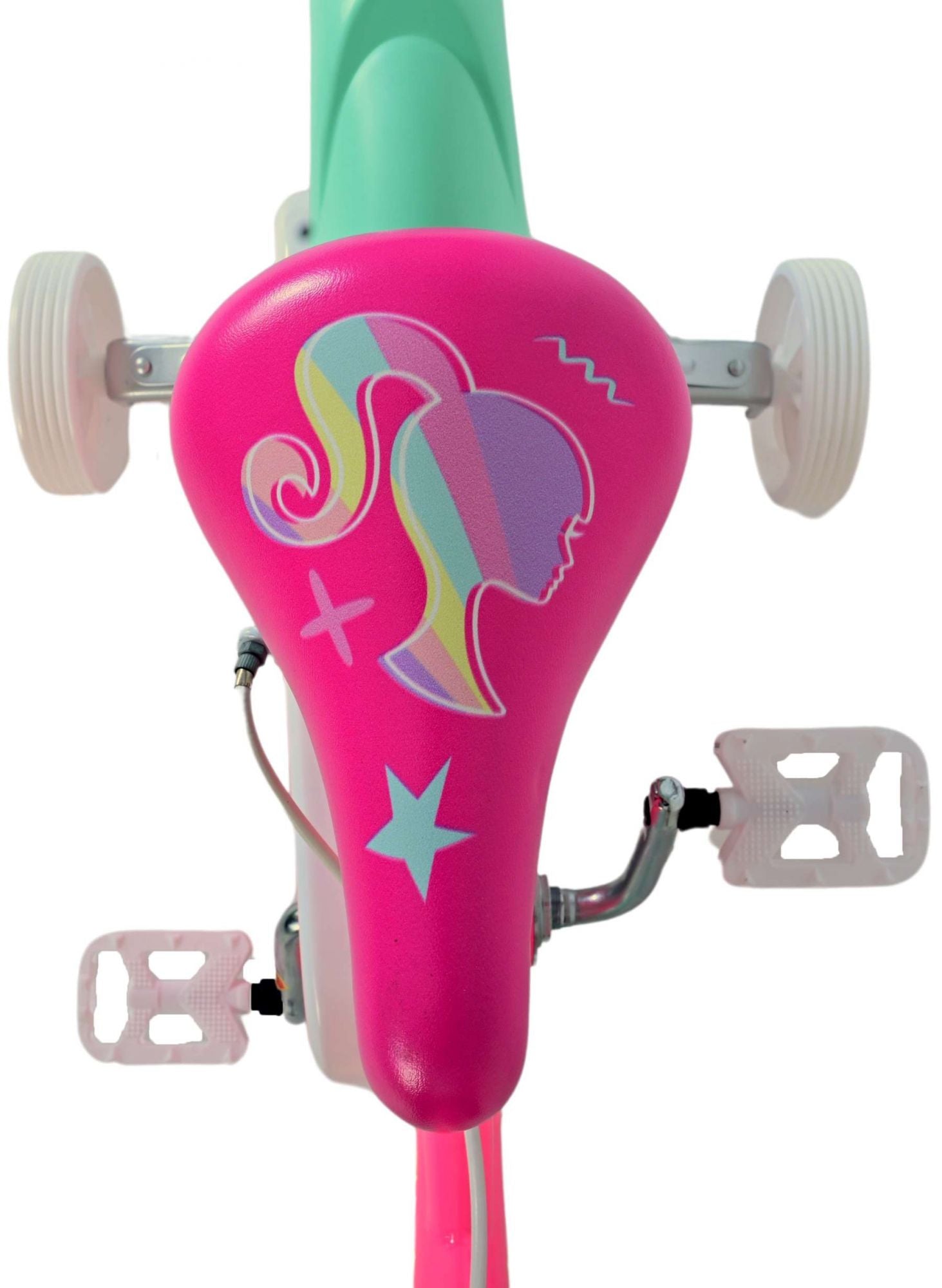 Volare barbie kinderfiets - meisjes - 12 inch - roze - twee handremmen