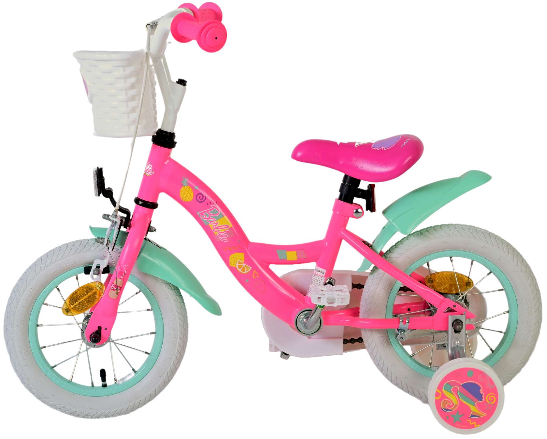 Barbie kinderfiets - meisjes - 12 inch - roze