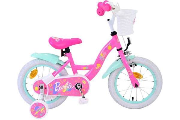 Ngk barbie kinderfiets - meisjes - 14 inch - roze
