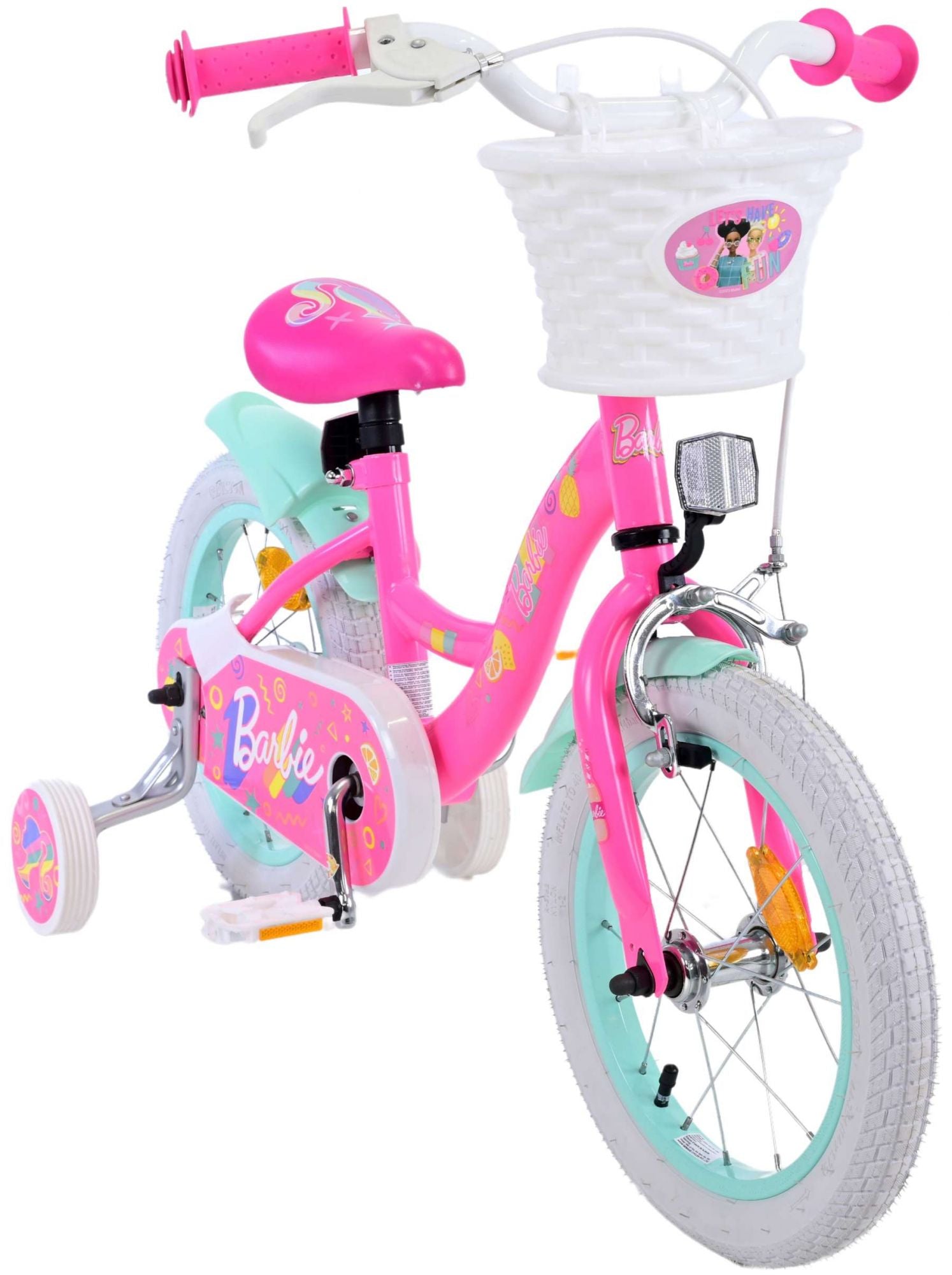 Barbie kinderfiets - meisjes - 14 inch - roze