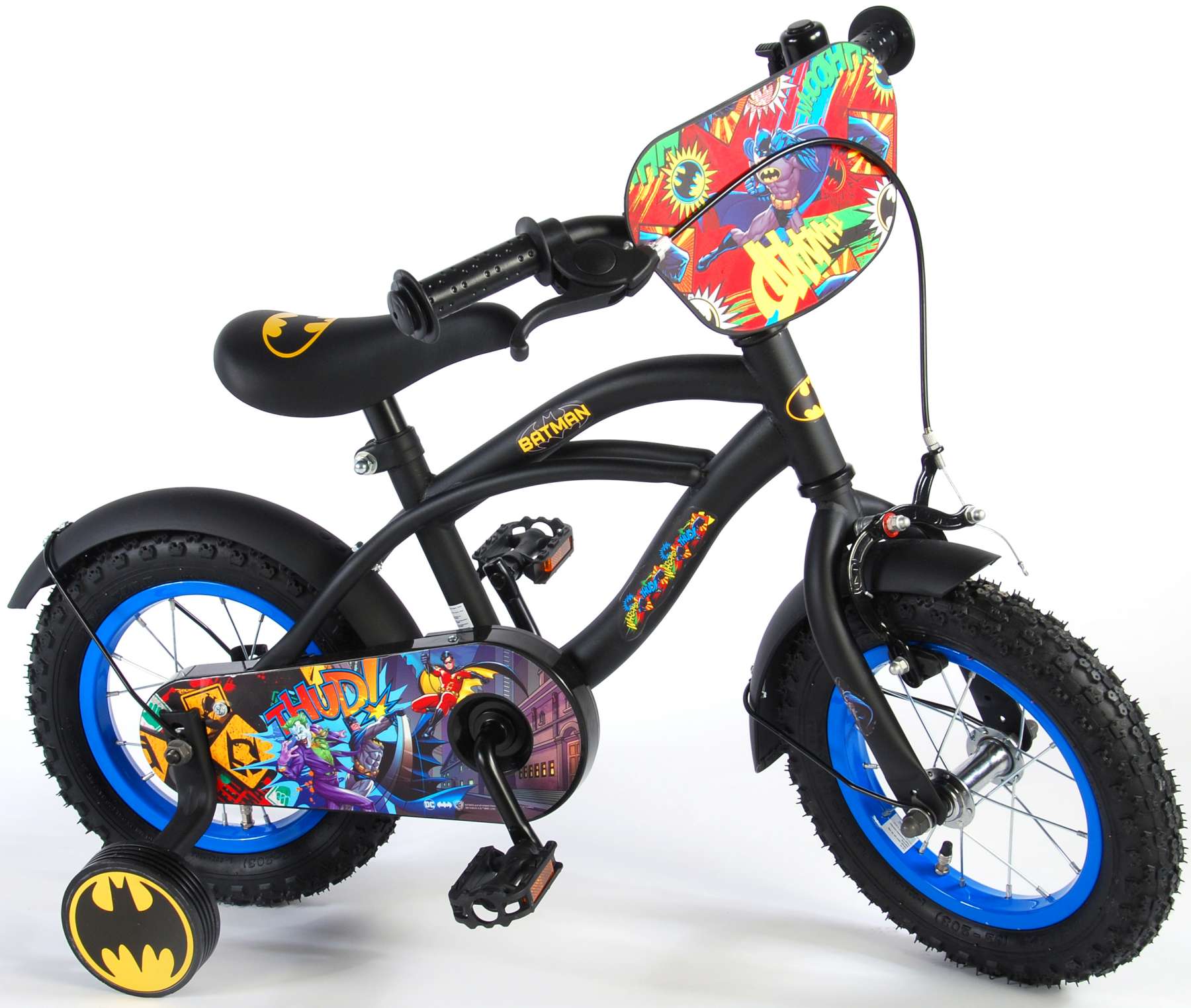 Kinderfiets 12 Batman - zwart