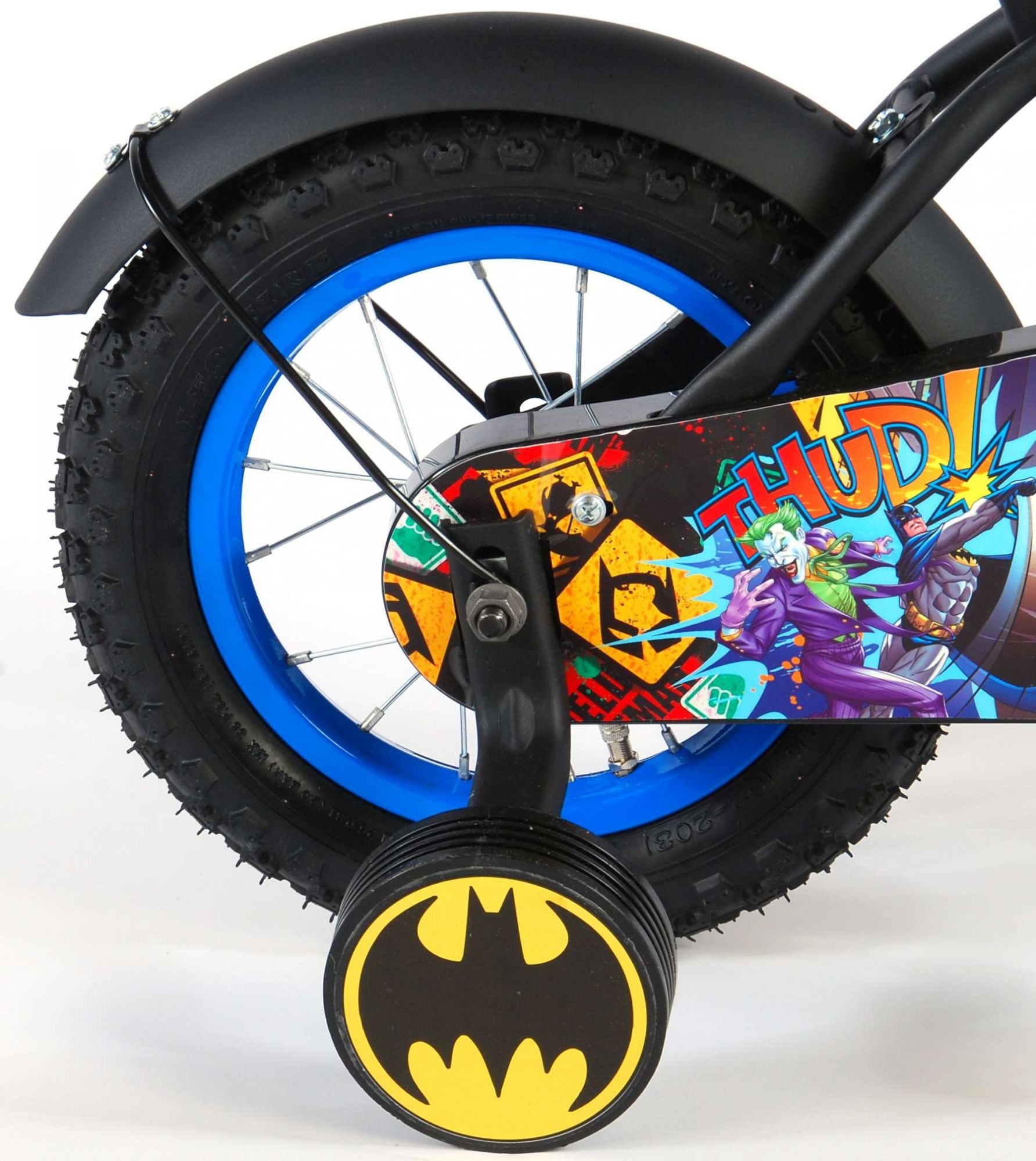 Kinderfiets 12 Batman - zwart