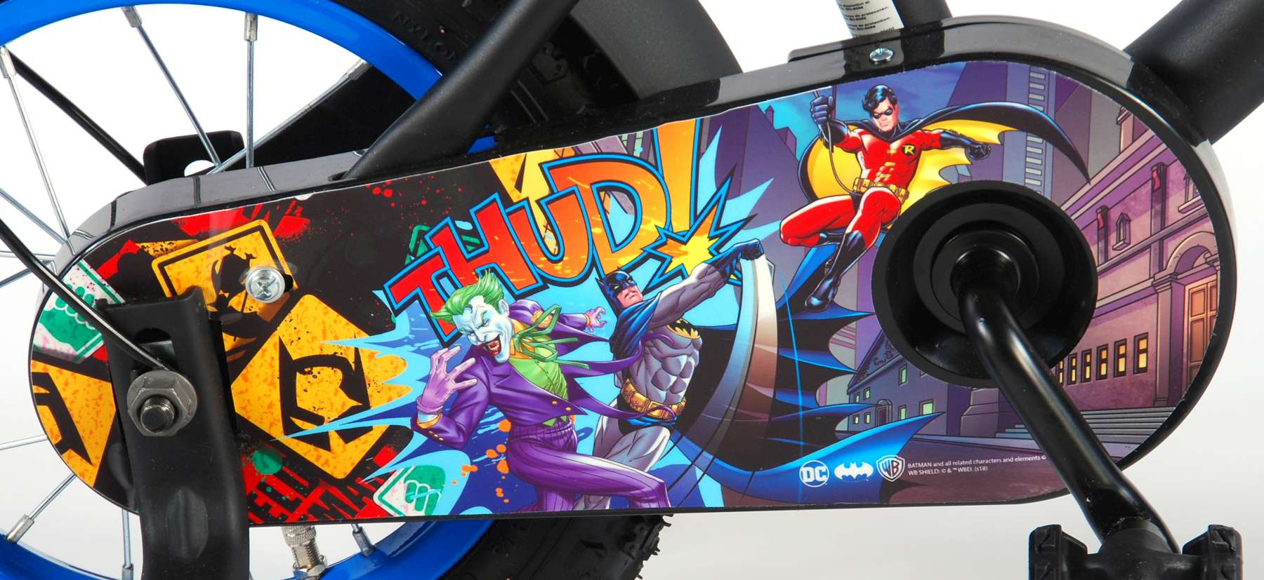 Kinderfiets 12 Batman - zwart