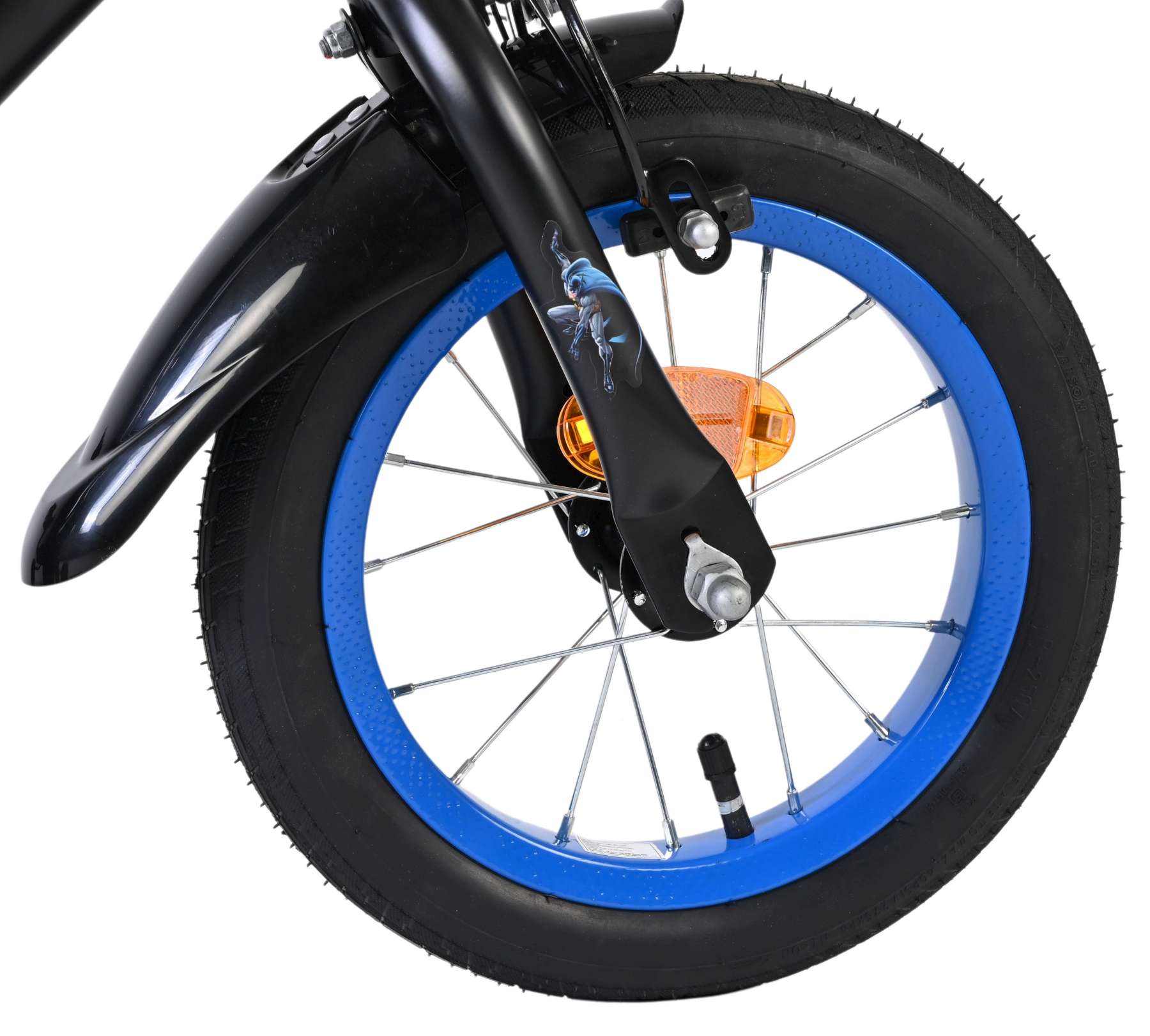 Batman kinderfiets - jongens - 12 inch - zwart - twee handremmen