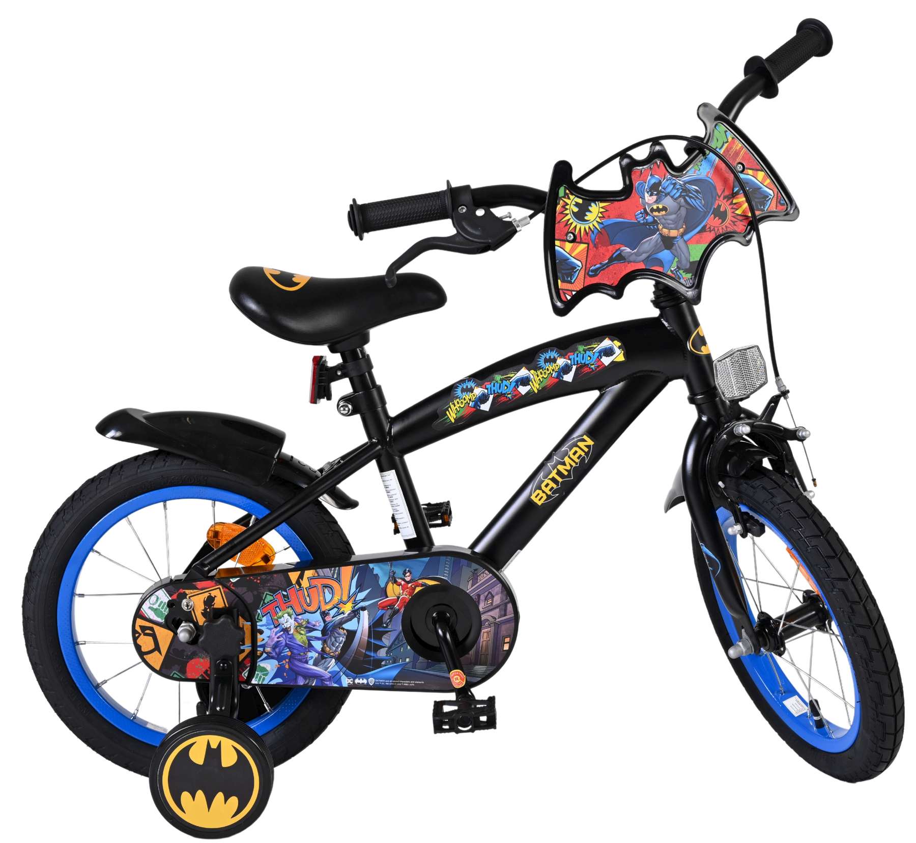 Batman kinderfiets - jongens - 14 inch - zwart