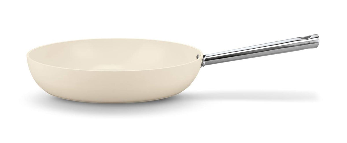 Beka cicla koekenpan - ø 24 cm - braadpan - keramische antikleeflaag - gerecycleerd rsv - inox - pfas-vrij - geschikt voor inductie - crème