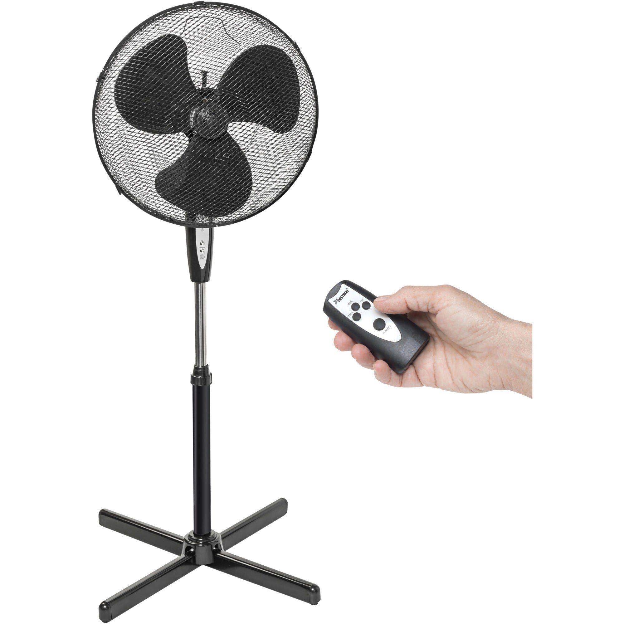 Bestron ASV45ZR Statiefventilator met afstandsbediening en