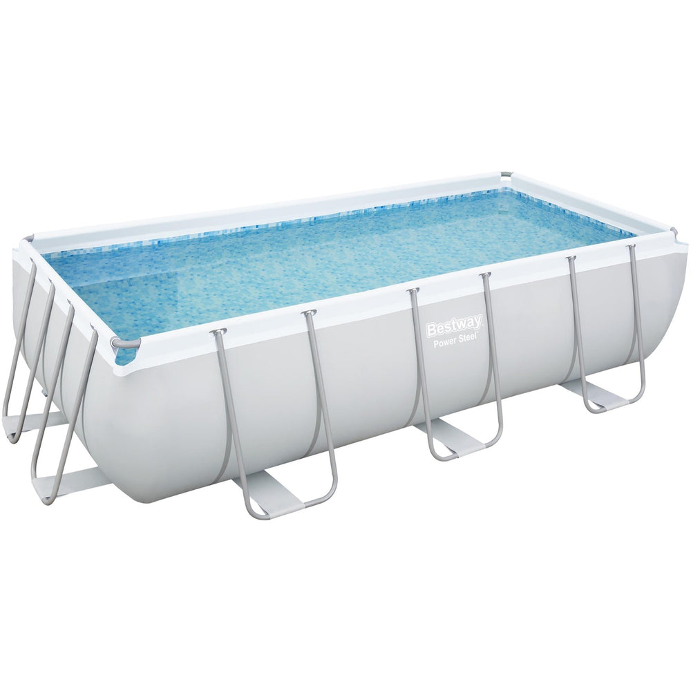 Bestway Zwembad power steel set rechthoek 404