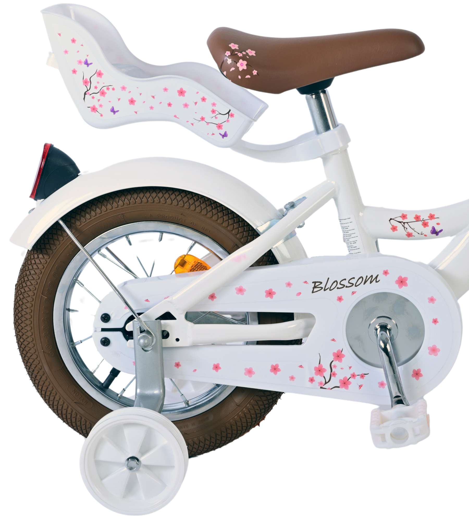 Volare bloesem kinderfiets - meisjes - 12 inch - wit