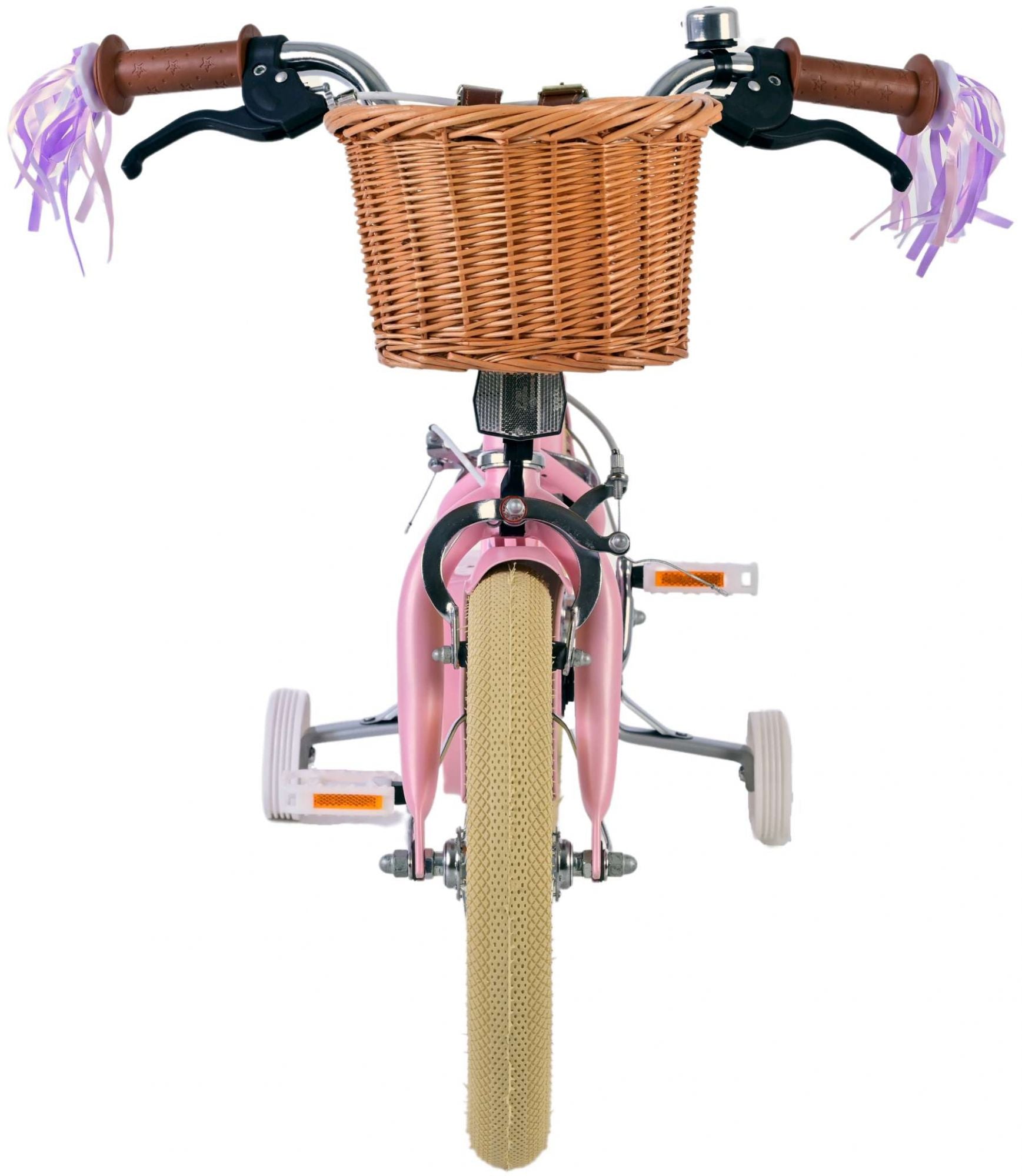 Volare Blossom Kinderfiets - Meisjes - 14 inch - Roze - Twee Handremmen