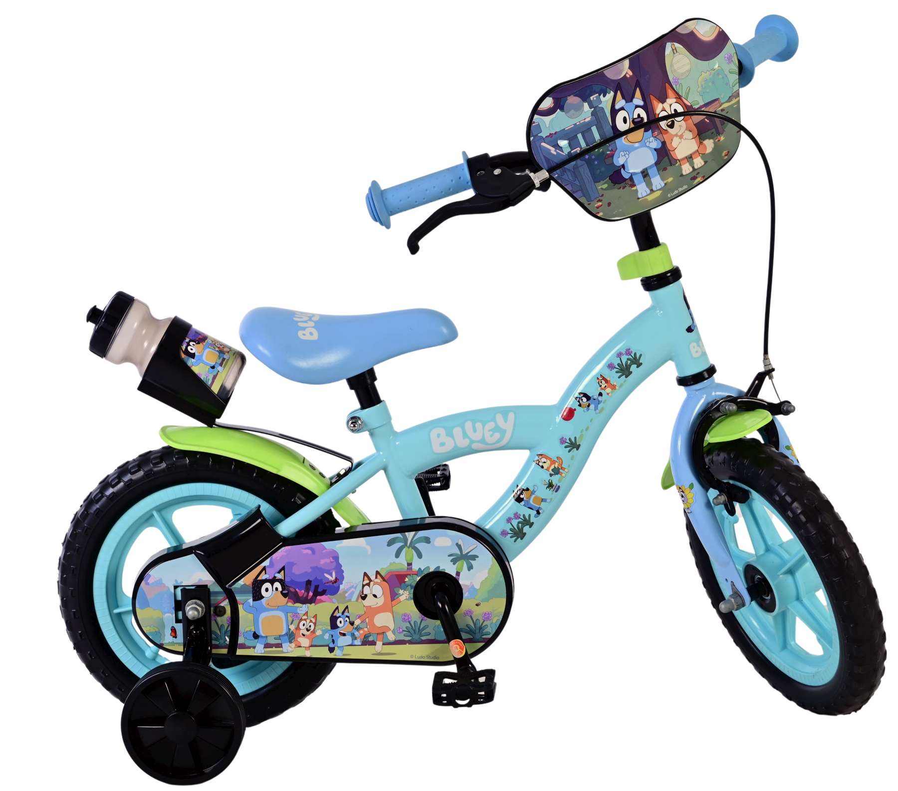 Volare bluey kinderfiets - jongens - mag wheels - 12 inch - blauw