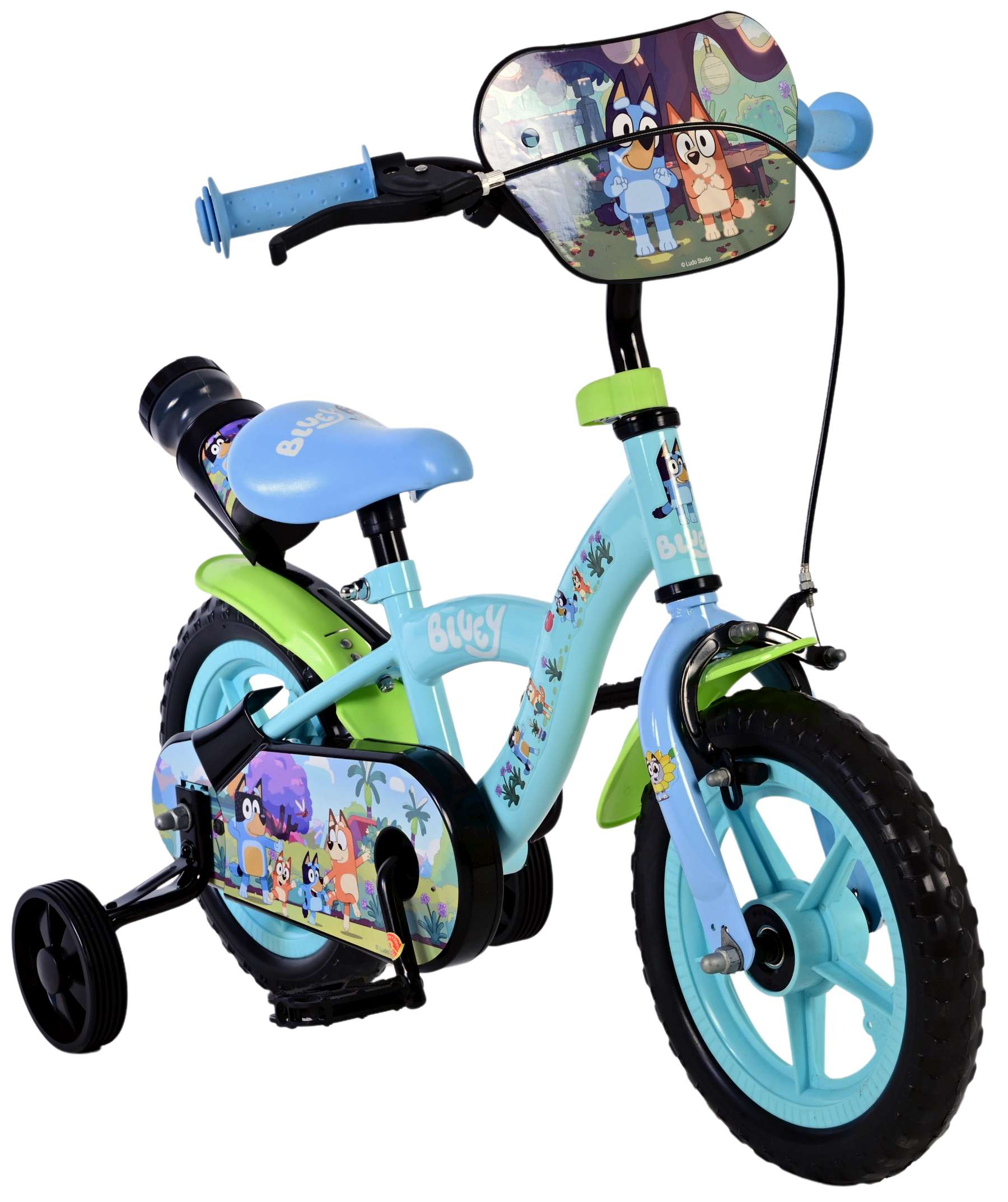 Volare bluey kinderfiets - jongens - mag wheels - 12 inch - blauw
