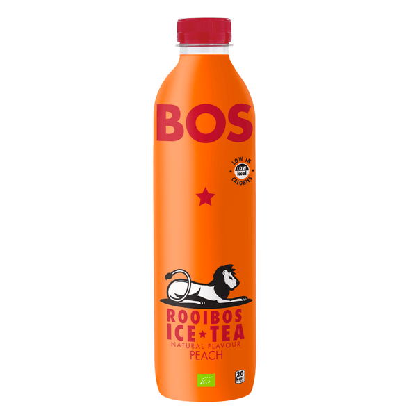 Bos ice tea peach bio pet (6x 1000ml)
