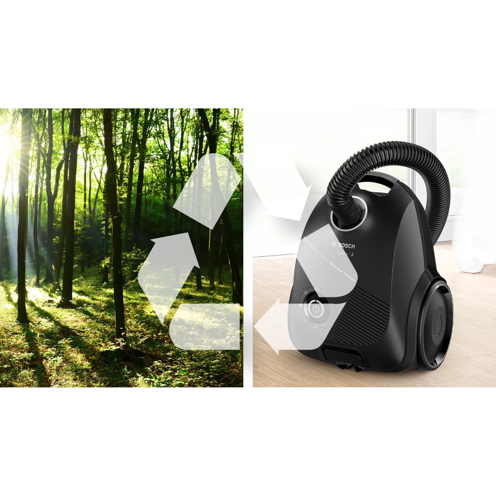 Bosch Serie 2 Stofzuiger met zak BGBS2BA1P