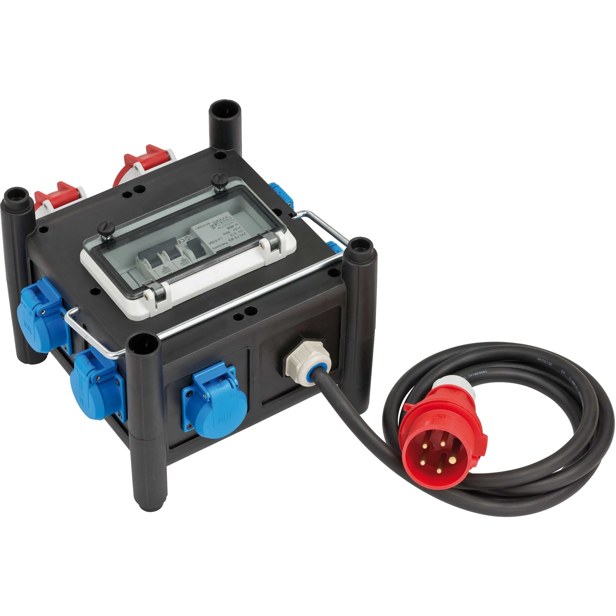 Brennenstuhl Brennenstuhl Compacte rubberen stroomverdeler BSV 3 FI 16 2 IP4