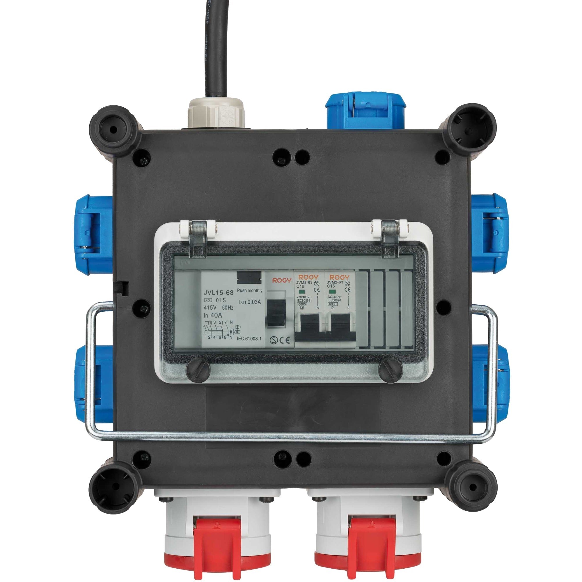 Brennenstuhl Brennenstuhl Compacte rubberen stroomverdeler BSV 3 FI 16 2 IP4