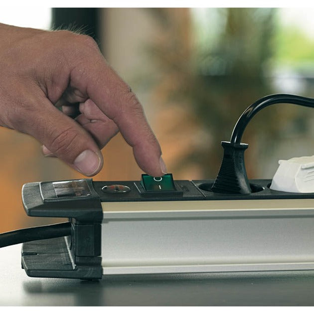 Brennenstuhl Brennenstuhl Premium-Alu-Line stekkerdoos 8-voudig