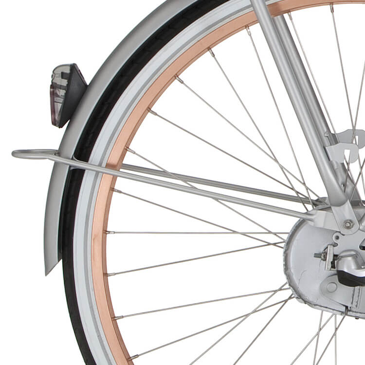 Cortina Spatbordstang achter 28 U4 helder aluminiumoxide mat