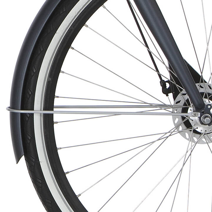 Cortina Spatbordstang voor 28 Roots zilver