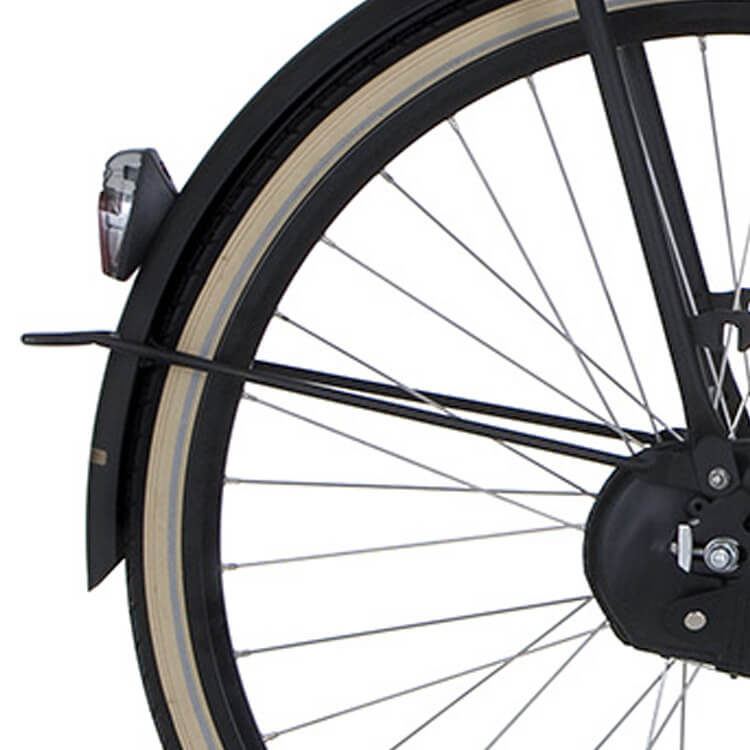 Cortina Spatbordstang achter 28 U4 gitzwart mat