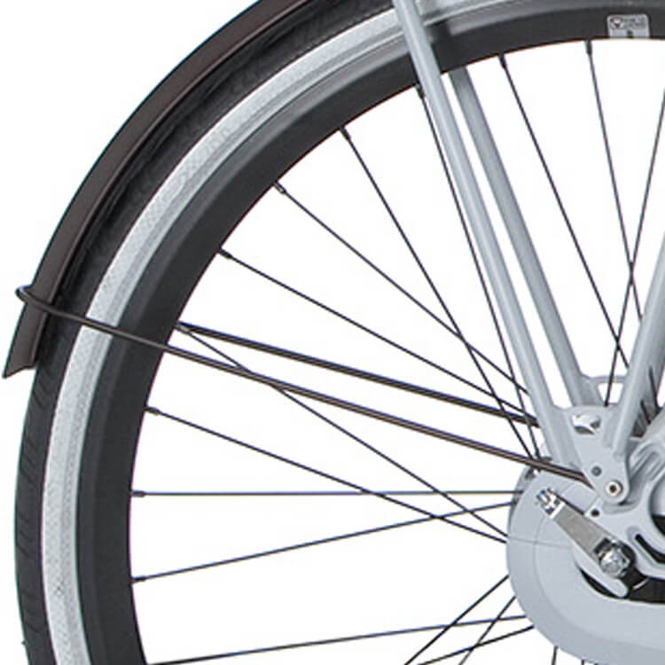 Cortina Spatbordstang achter 28 E-Wave schaduwzilver mat