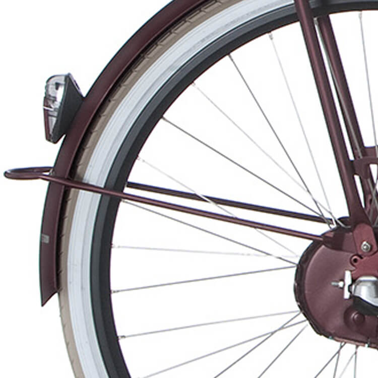 Cortina spatbordstang achter 28 u4 teak bruin mat