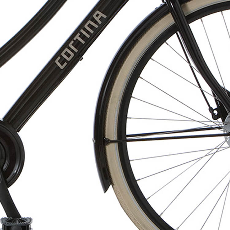 Cortina Spatbord voor 28 U1 E-U1 zwartbruin