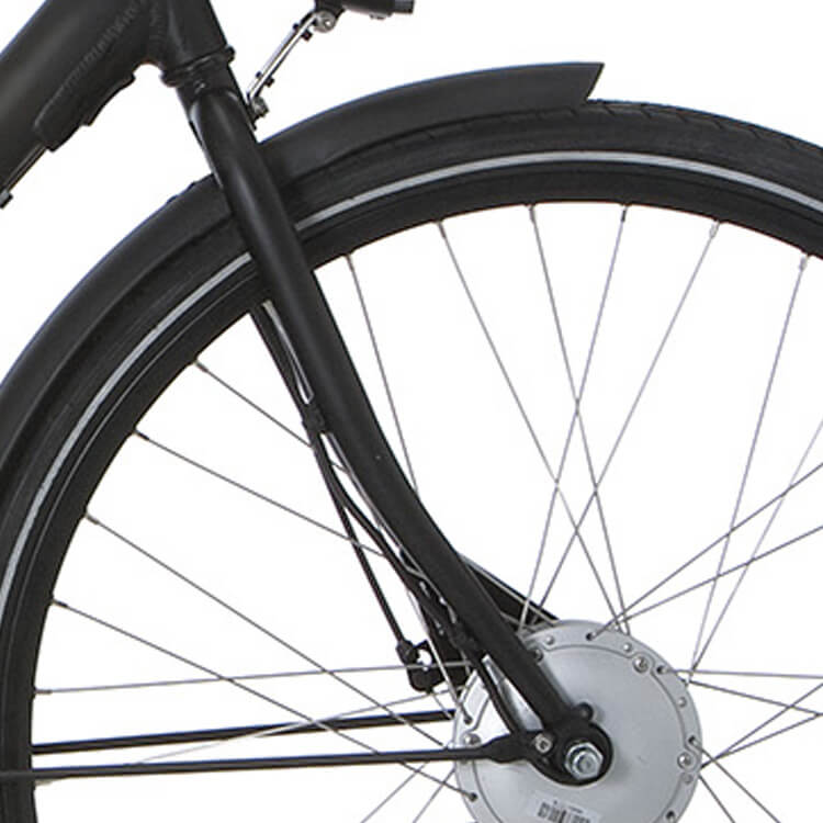 Cortina voorvork E-U1 H zwart mat