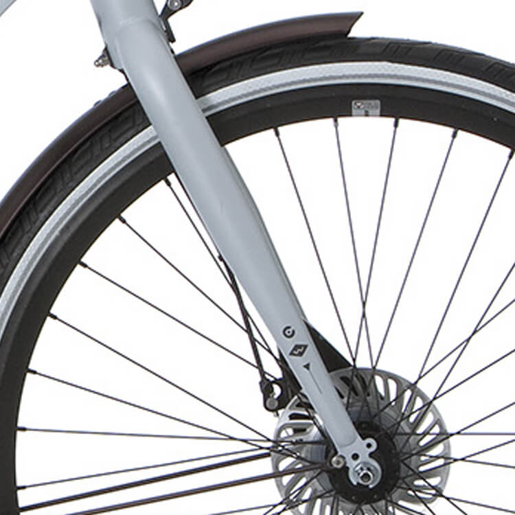 Cortina voorvork E-Wave RB parelgrijs mat