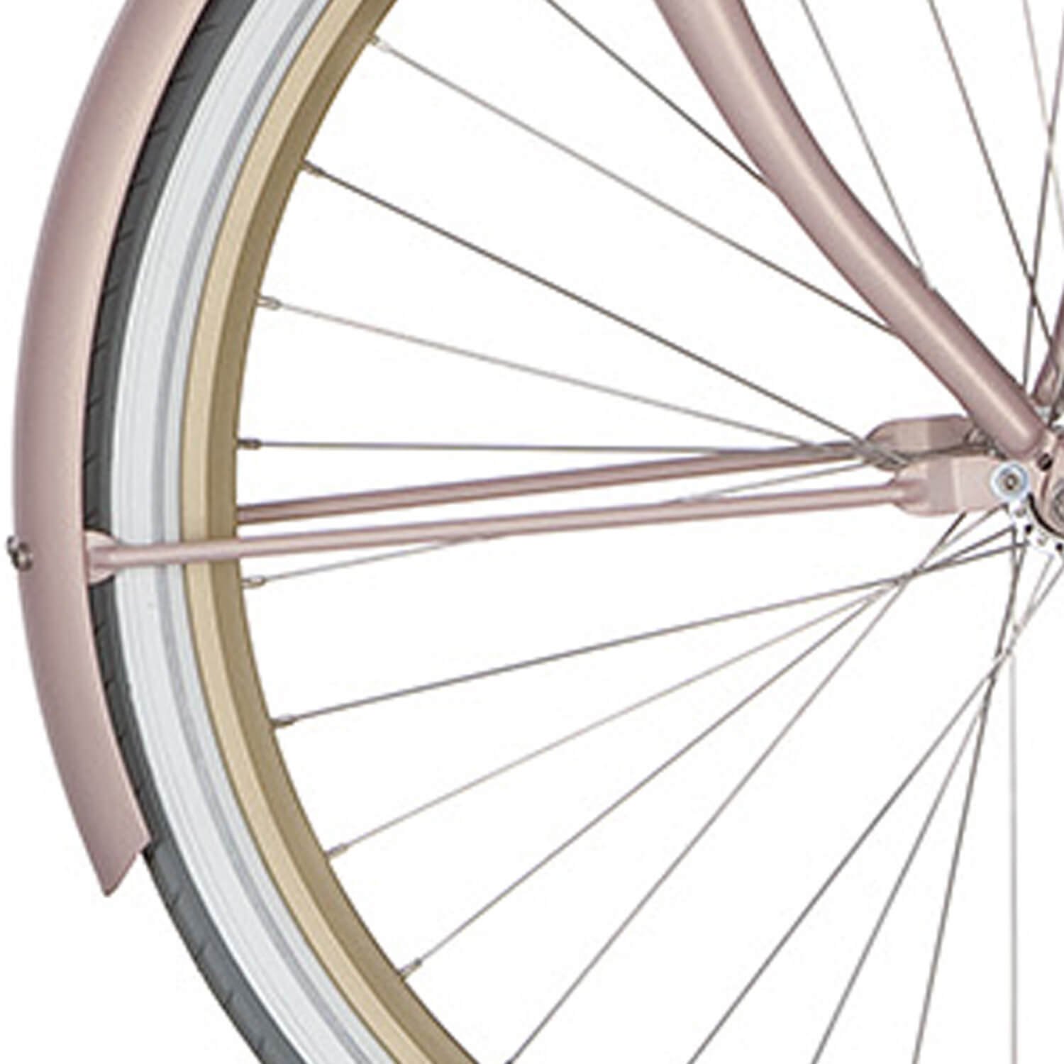 Cortina Spatbordstang voor 28 U4 mahonie roze mat