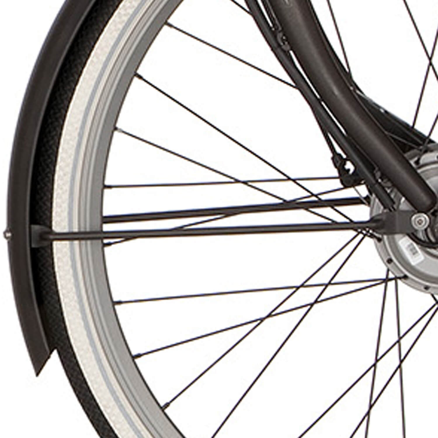 Cortina Spatbordstang voor 28 E-U4 zwart grafiet mat