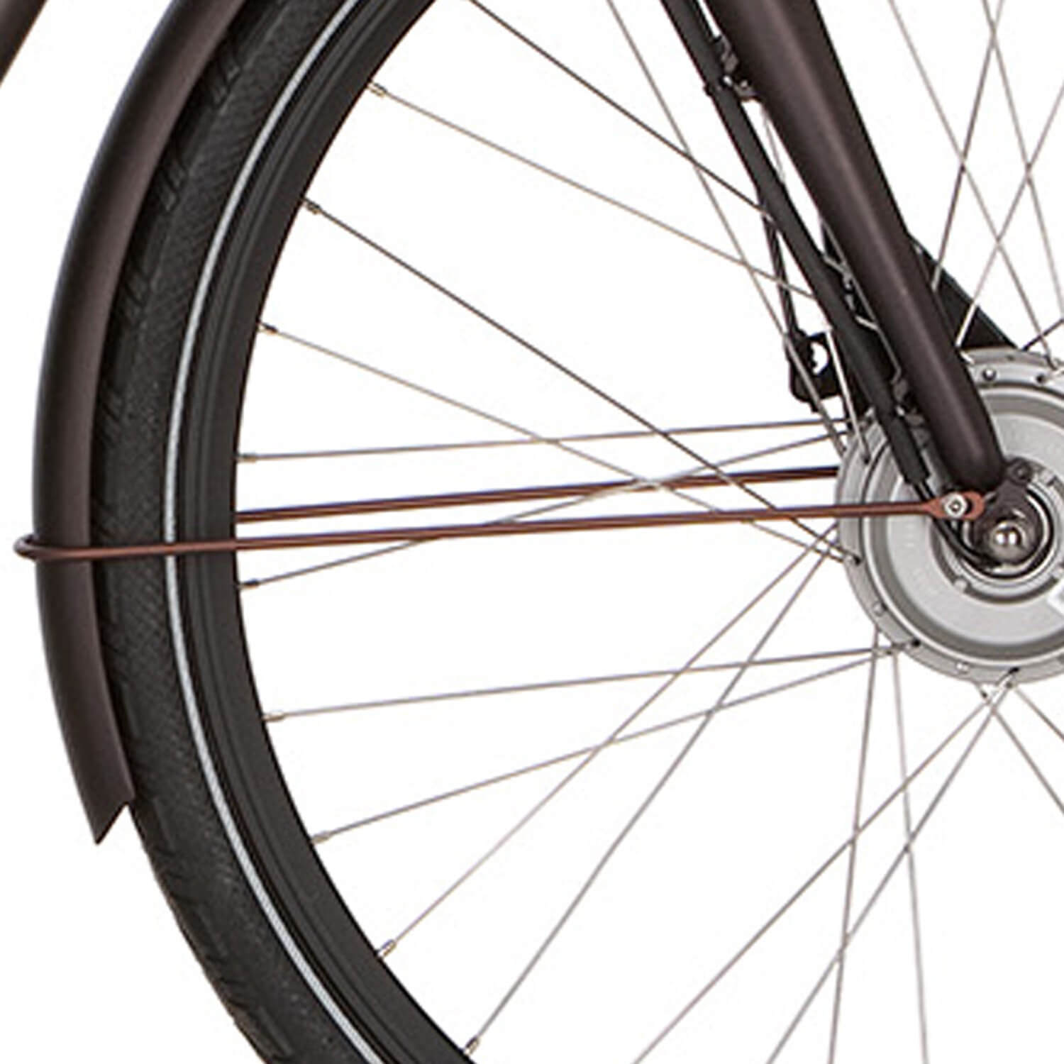 Cortina Spatbordstang voor 28 E-Yoya mat glitterbruin