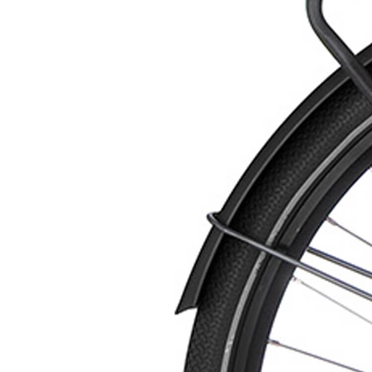 Cortina Spatbord achter 28 Common gitzwart mat