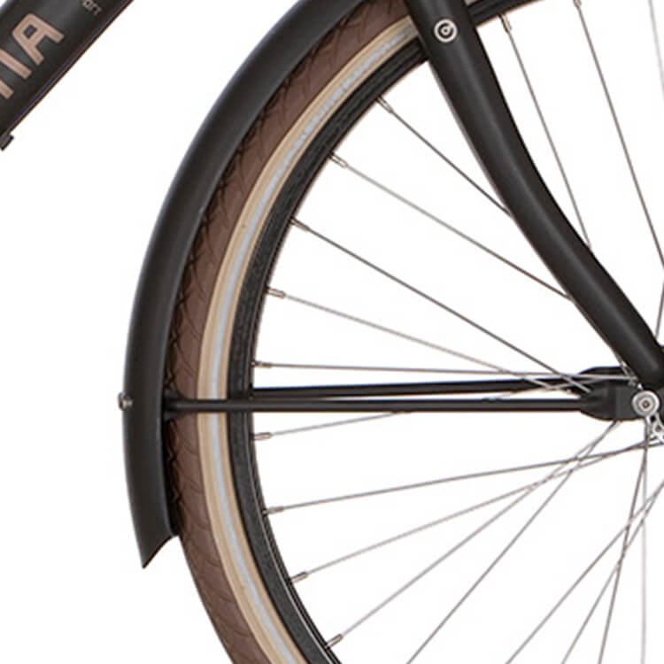 Cortina Spatbord voor 26 U4 gitzwart mat