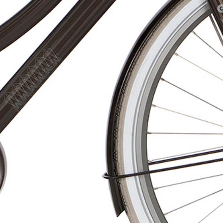 Cortina Spatbord voor 28 U5 espresso bruin